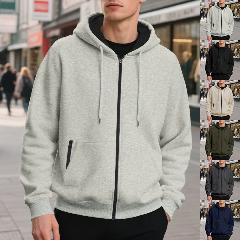 Men's oversized full zip hoodie
