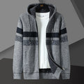 Men's teddy lined hooded zip cardigan, view 11