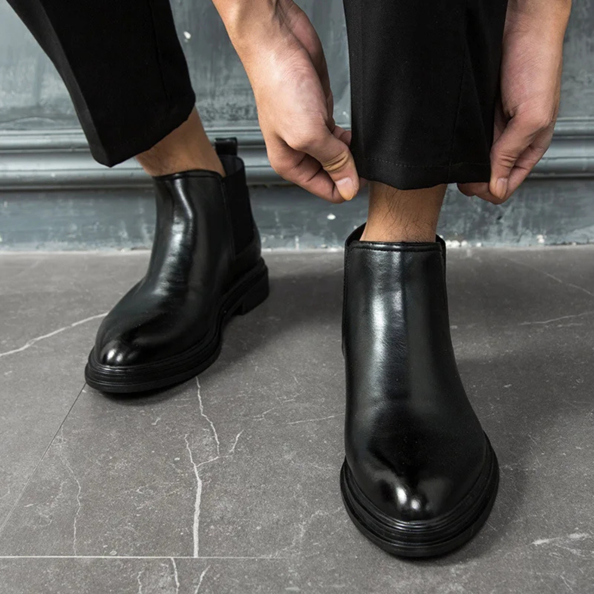 Fairfax | Lug Sole Leather Chelsea Boots