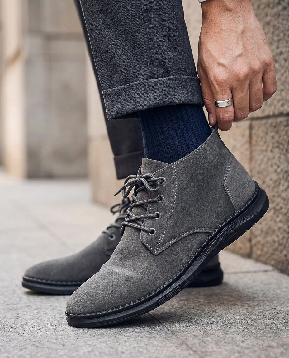 Fenton | Moc Stitch Suede Chukka Boots