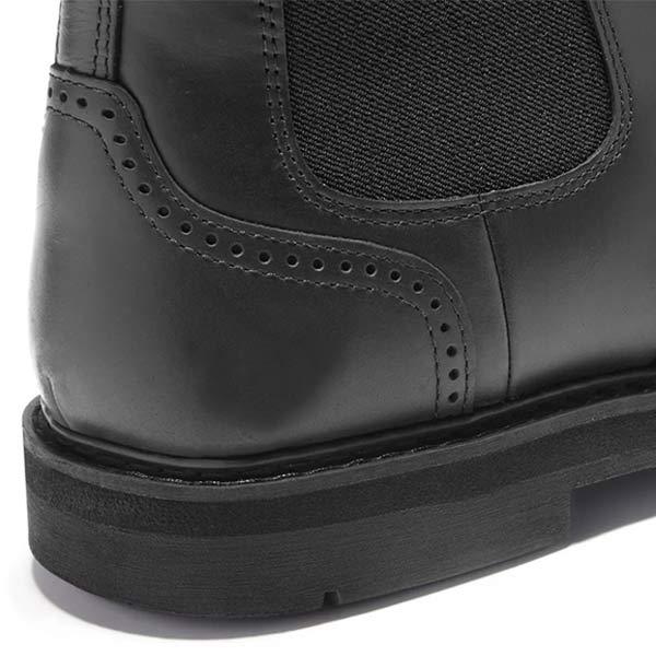 Men's brogue lug sole side zip chelsea boots, view 10