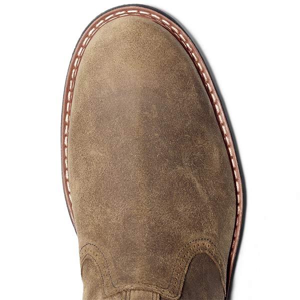 Men's brogue lug sole side zip chelsea boots, detail