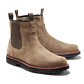 Men's brogue lug sole side zip chelsea boots