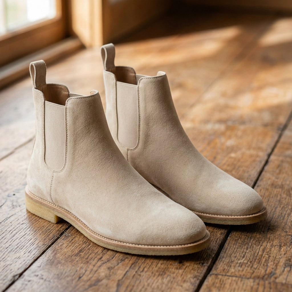 Gaspard | Suede Elastic Panel Chelsea Boots