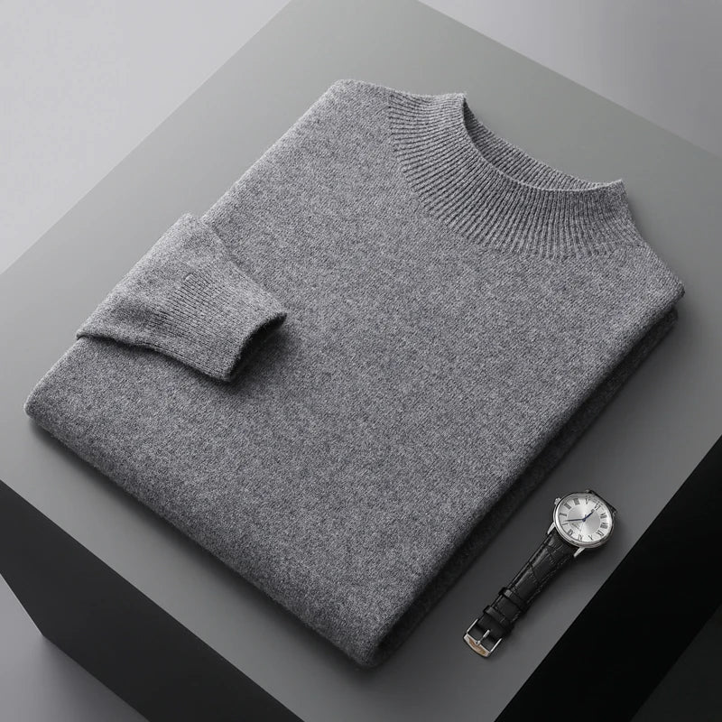 Men's soft touch merino wool jumper, view 12