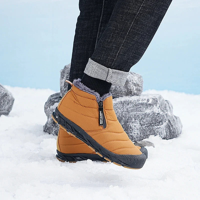 Men's waterproof insulated snow boots