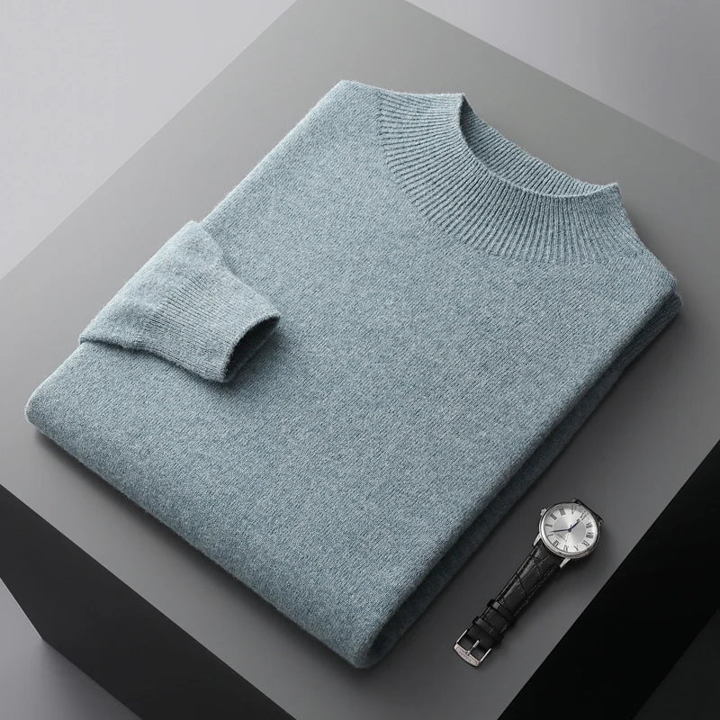 Men's soft touch merino wool jumper, view 13