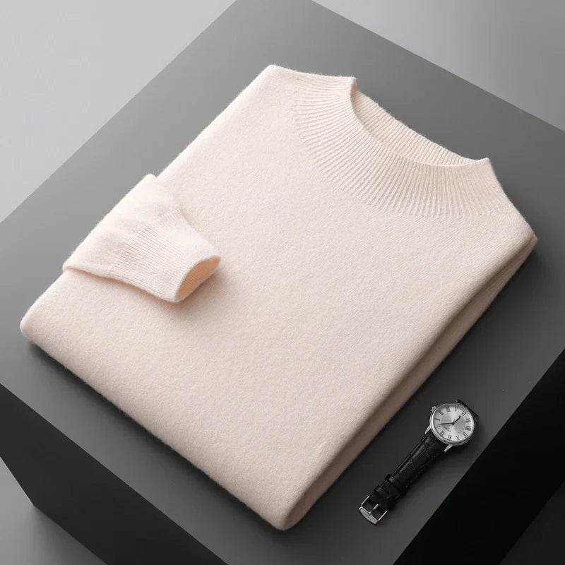 Men's soft touch merino wool jumper, view 10