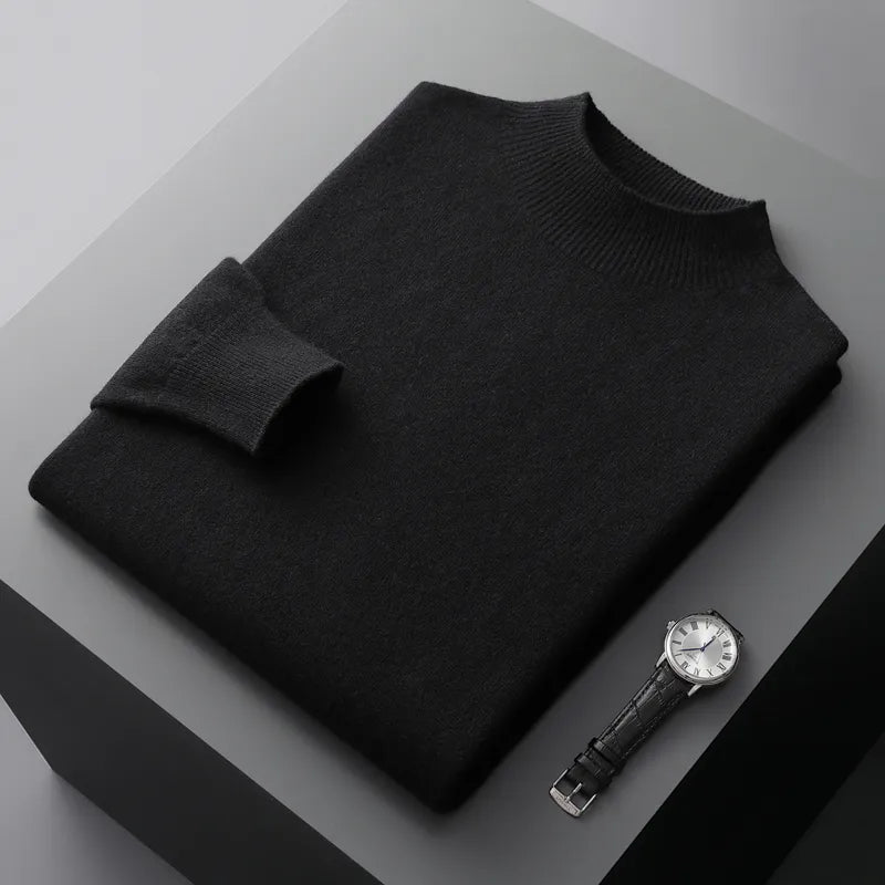 Men's soft touch merino wool jumper, view 8