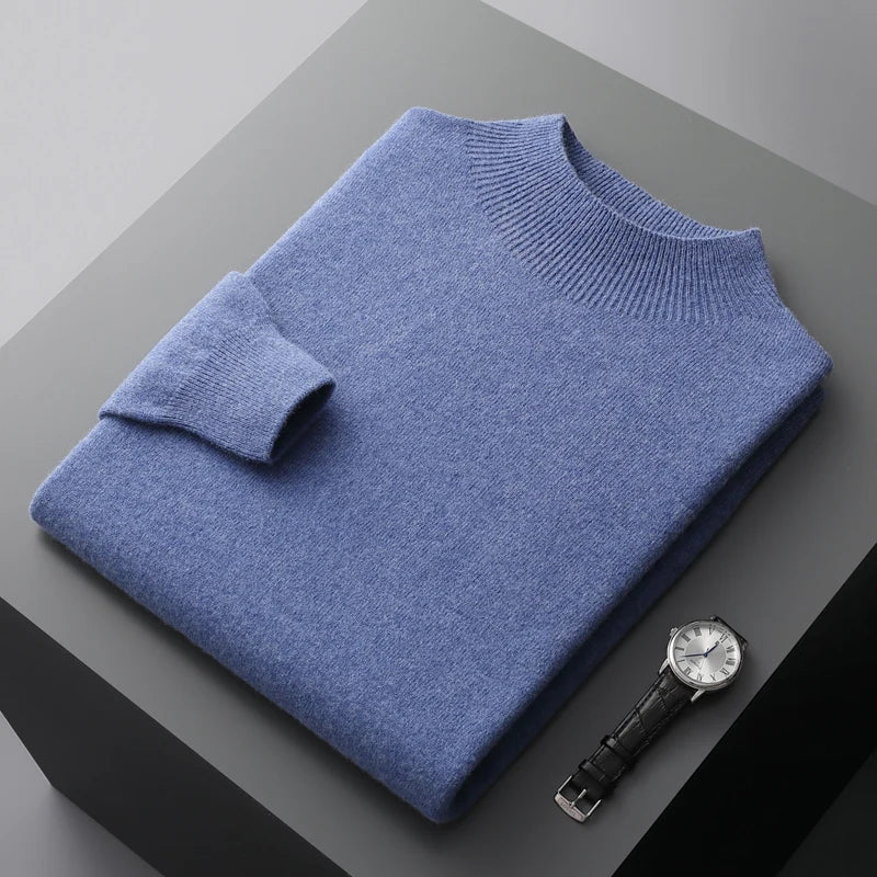 Men's soft touch merino wool jumper, view 11