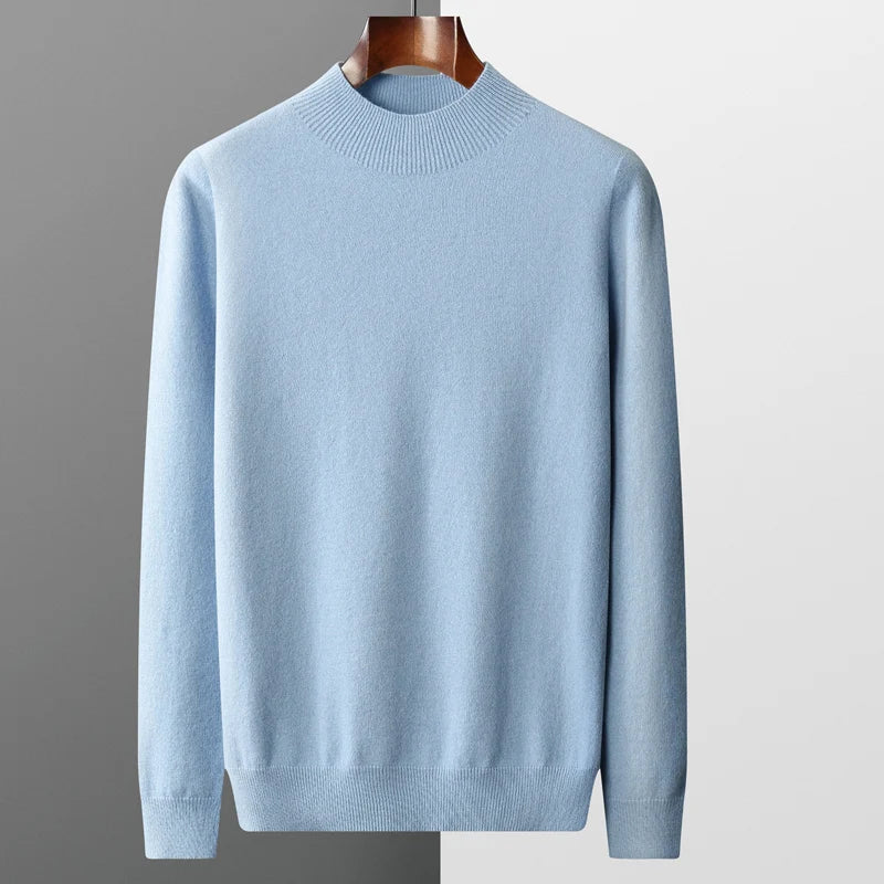 Men's soft touch merino wool jumper, view 5