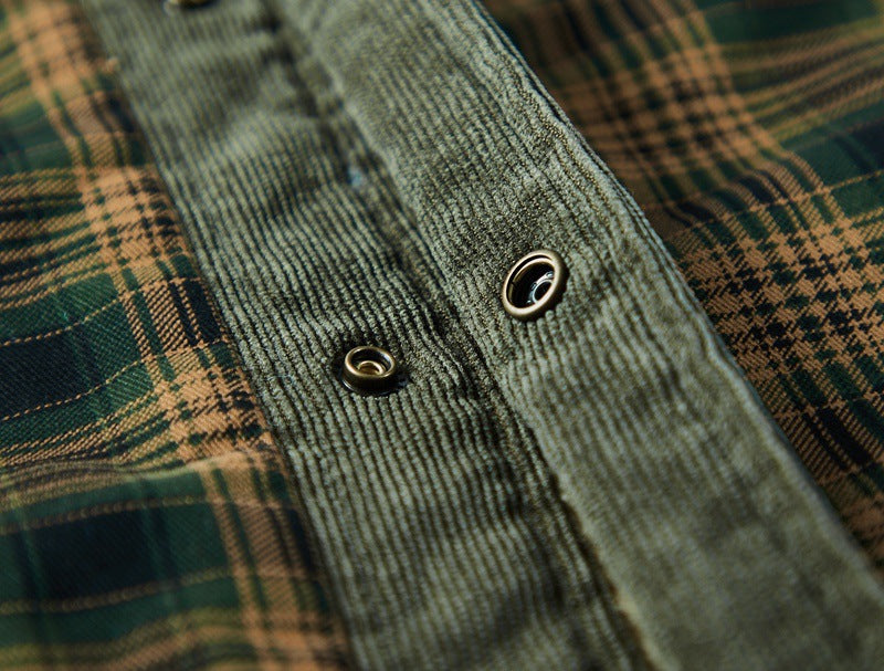 Men's sherpa lined check overshirt, view 11