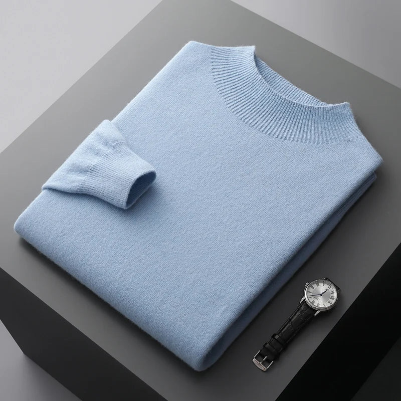Men's soft touch merino wool jumper, view 7