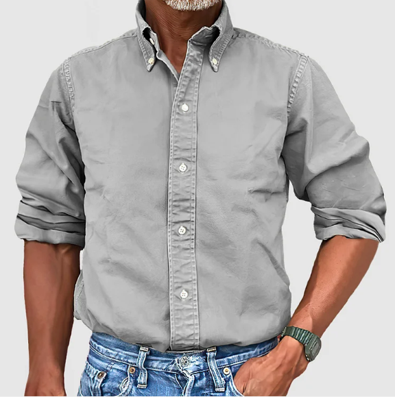 Men's smart casual long sleeve shirt, view 6