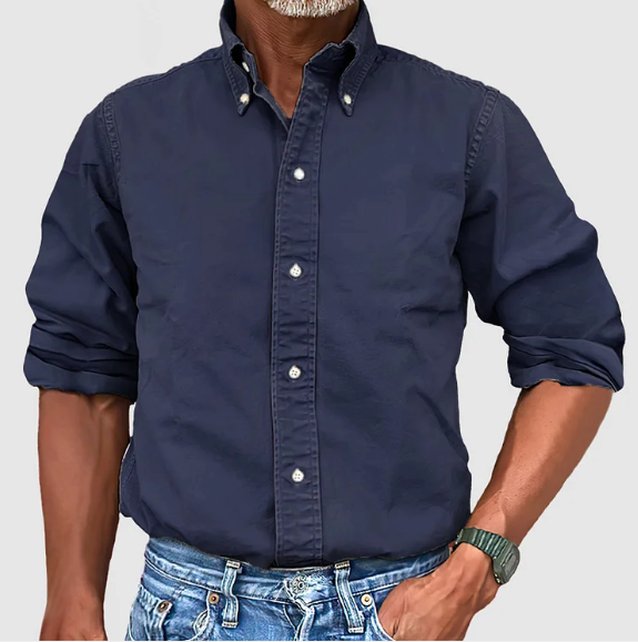 Men's smart casual long sleeve shirt, view 7