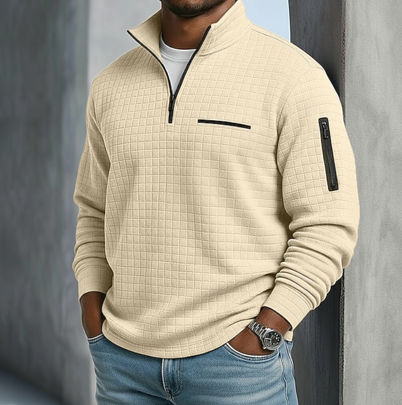 Sidney | Waffle Knit Long Sleeve Jumper