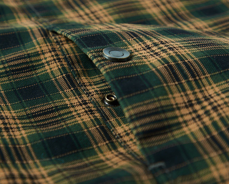 Men's sherpa lined check overshirt, view 13