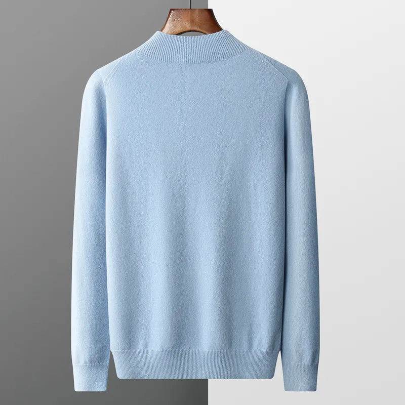 Men's soft touch merino wool jumper, view 6