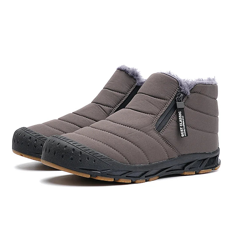 Men's waterproof insulated snow boots, view 8
