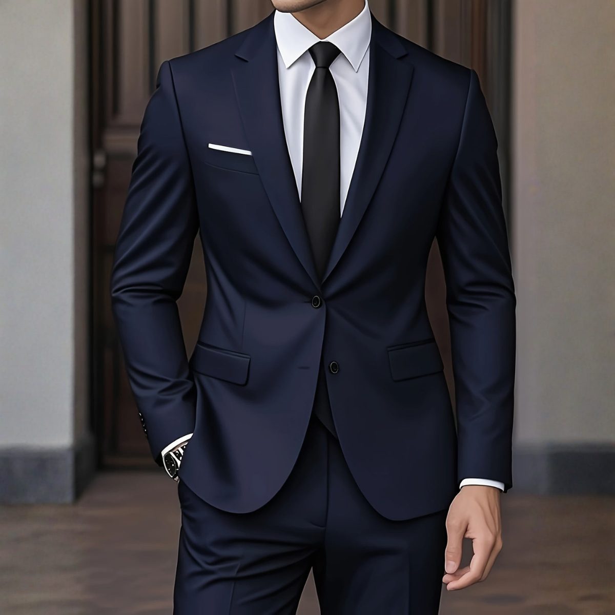 Men's sharp fit tailored suit blazer, view 10