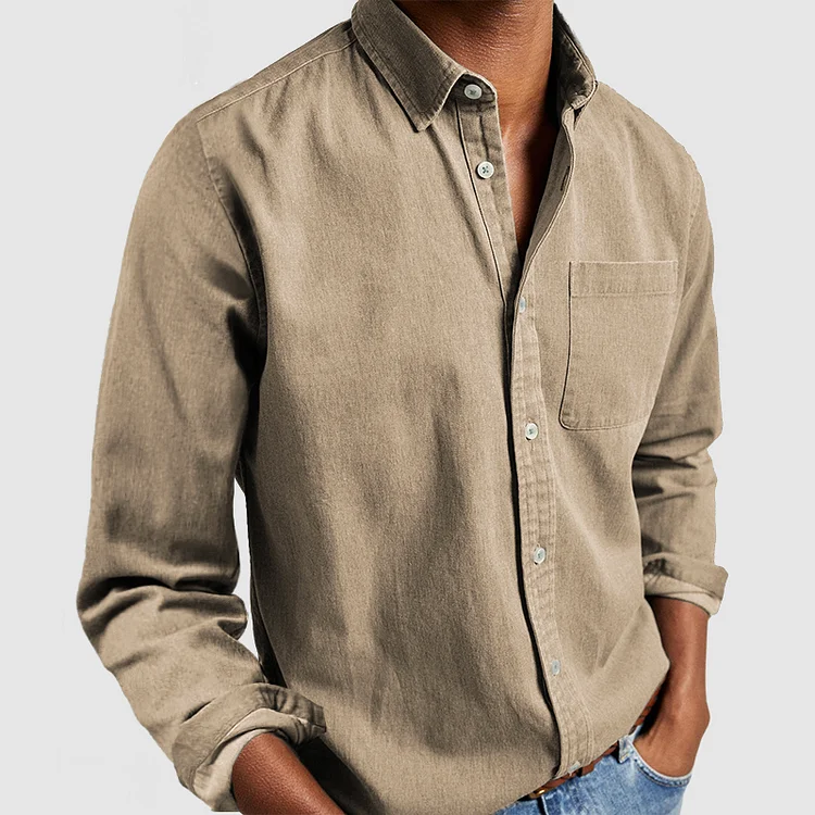 Men's everyday comfort button up shirt, view 6