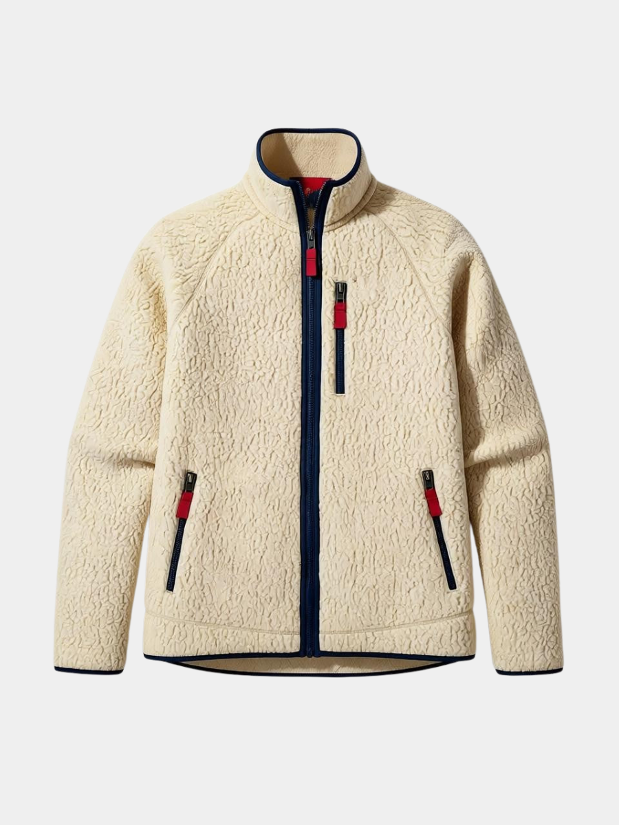 Men's sherpa fleece zip jacket