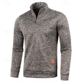 Men's textured quarter zip jumper, view 16