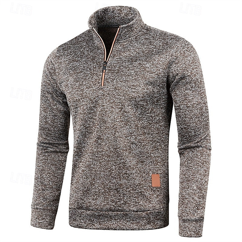 Landon | Textured Quarter Zip Jumper