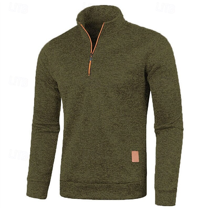 Landon | Textured Quarter Zip Jumper