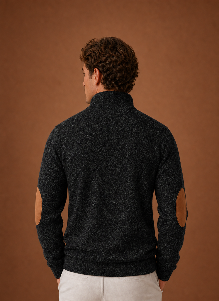 Men's mock neck layering jumper, view 10