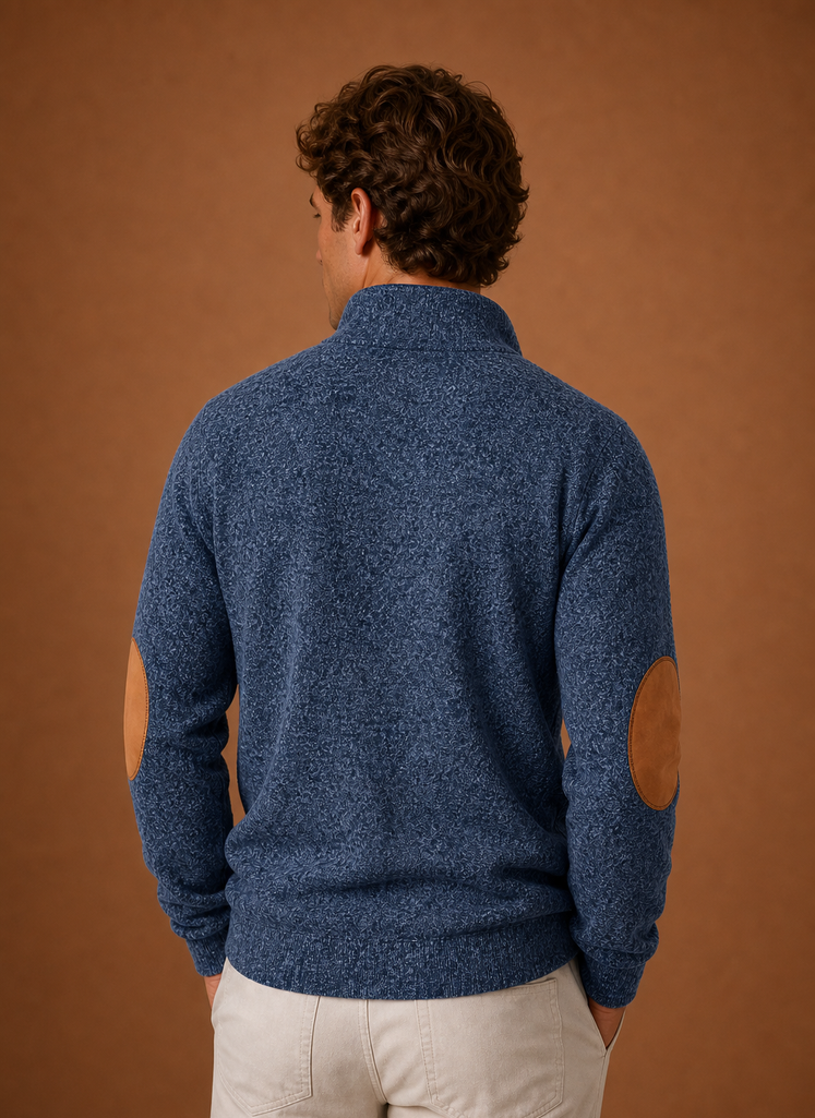 Men's mock neck layering jumper, view 8