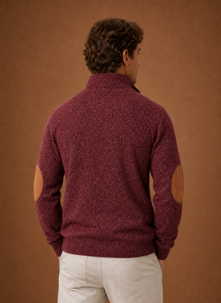 Men's mock neck layering jumper, view 16