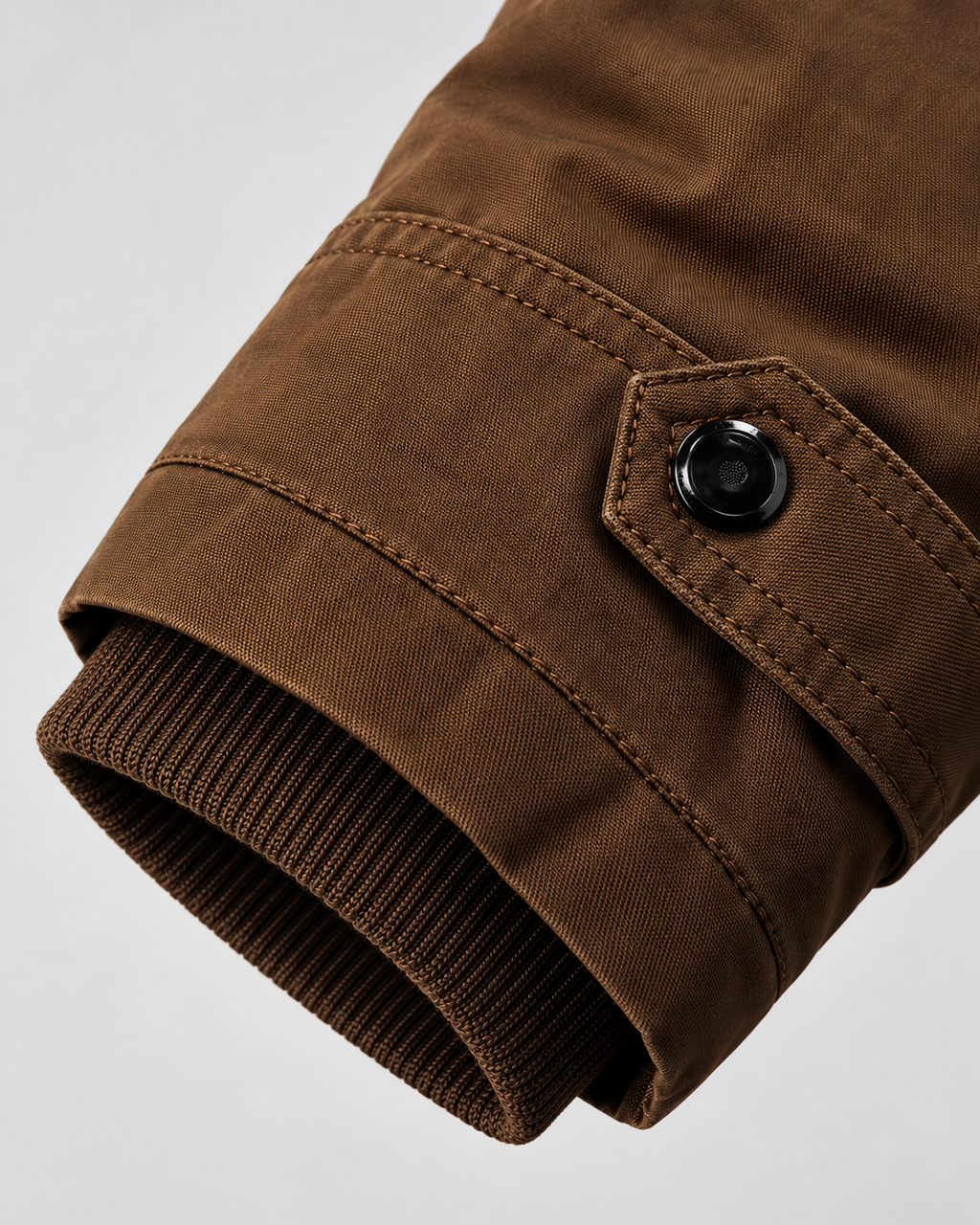 Men's fleece lined hooded utility parka with flap pockets and drawcord waist - view 3