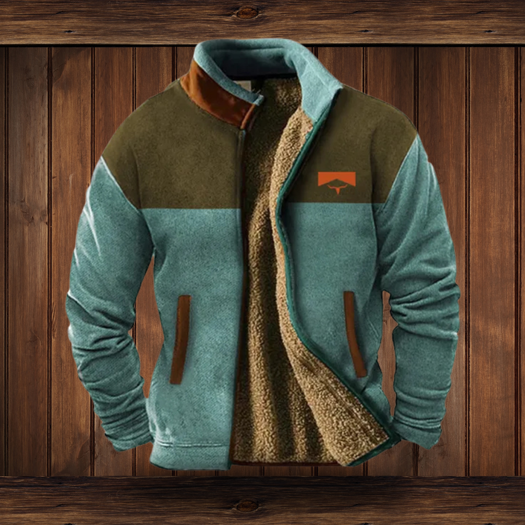 Albie | Colour Block Hooded Fleece Gilet