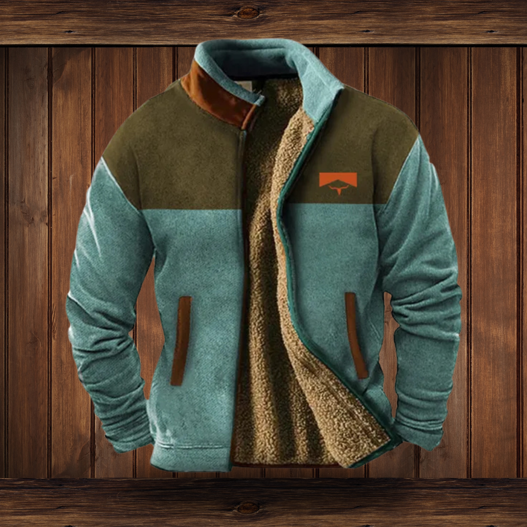 Albie | Colour Block Hooded Fleece Gilet