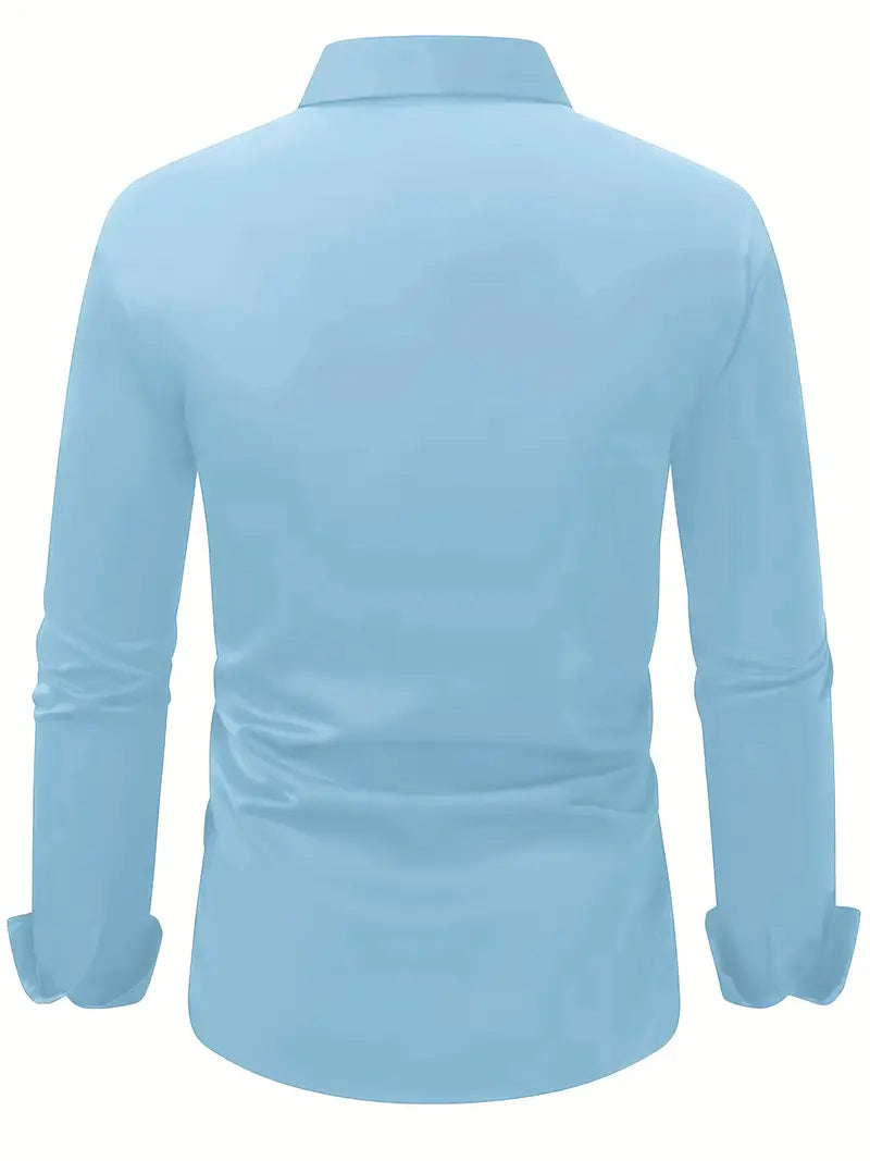 Men's breathable tailored long sleeve shirt, view 17