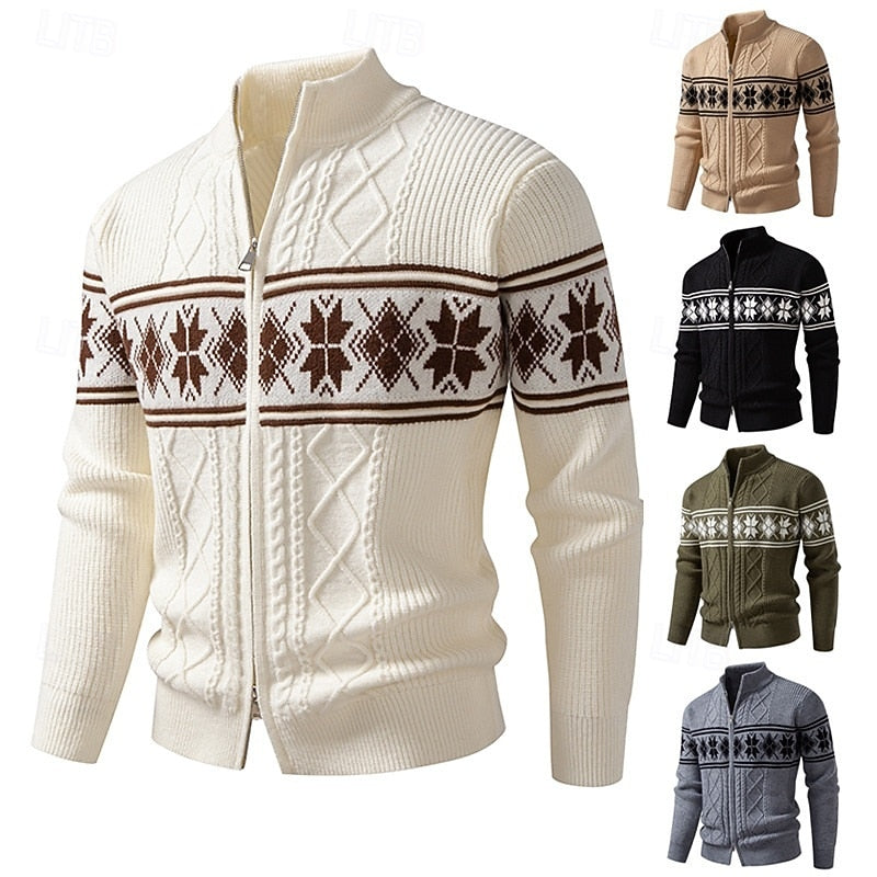 Humphrey | Fair Isle Zip Cardigan