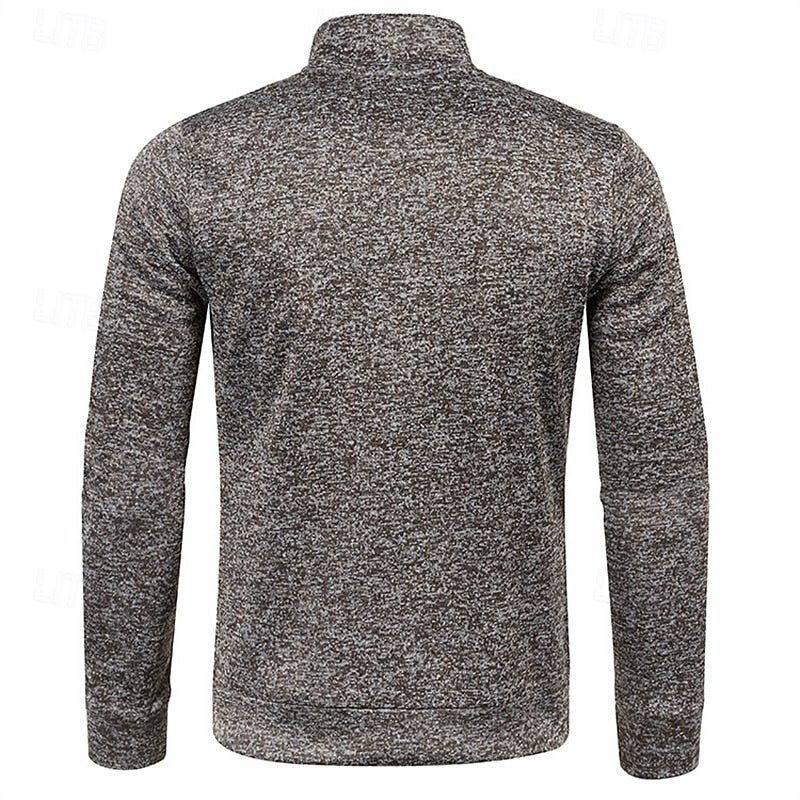 Landon | Textured Quarter Zip Jumper