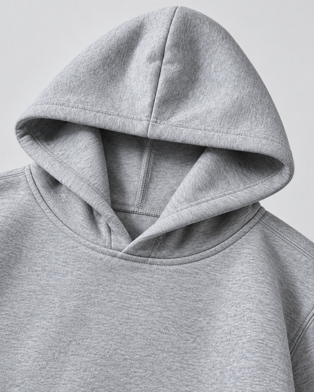 Men's fleece pullover hoodie with kangaroo pocket and ribbed cuffs - view 3