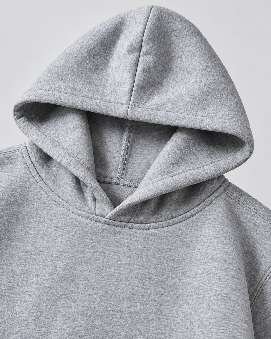 Men's fleece pullover hoodie with kangaroo pocket and ribbed cuffs - view 3