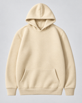 Men's fleece pullover hoodie with kangaroo pocket and ribbed cuffs - view 5