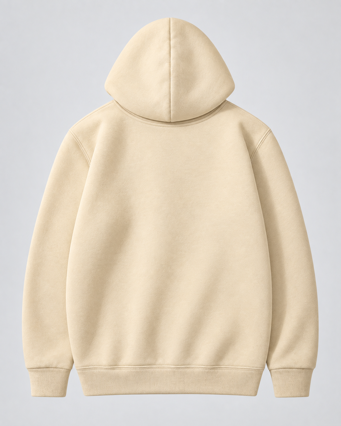 Men's fleece pullover hoodie with kangaroo pocket and ribbed cuffs - view 6