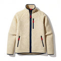 Men's sherpa fleece zip jacket, side view