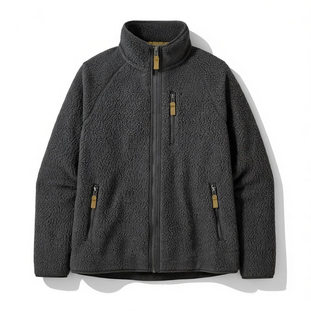 Men's sherpa fleece zip jacket, view 5