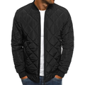 Men's diamond quilted bomber jacket, view 6
