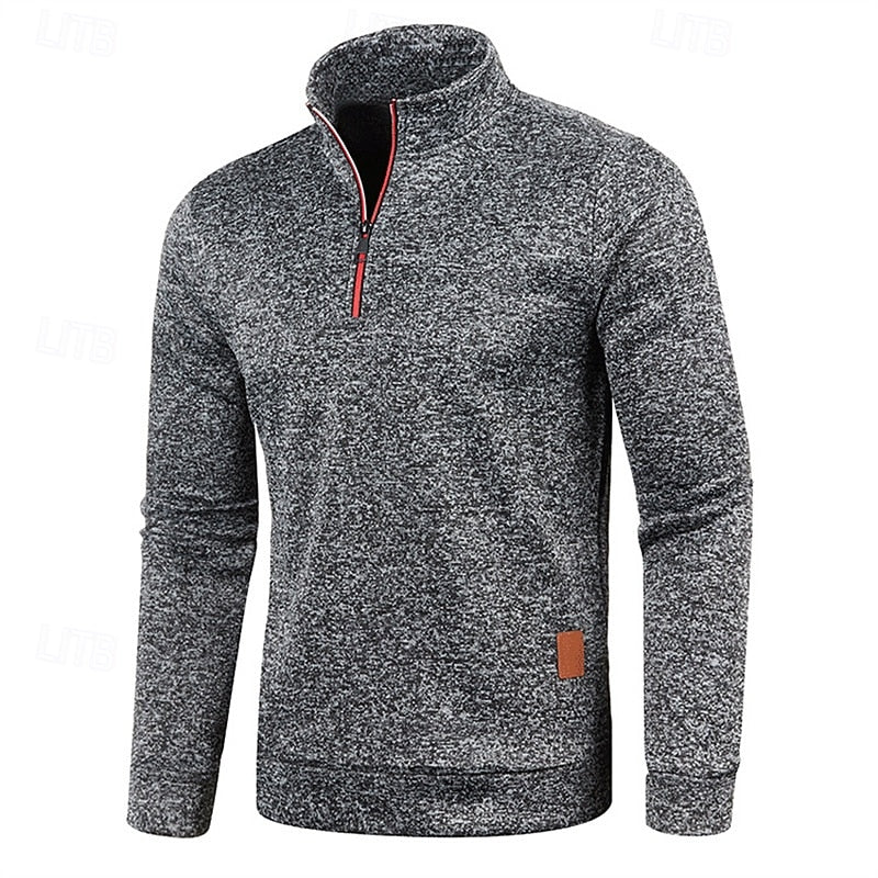 Landon | Textured Quarter Zip Jumper