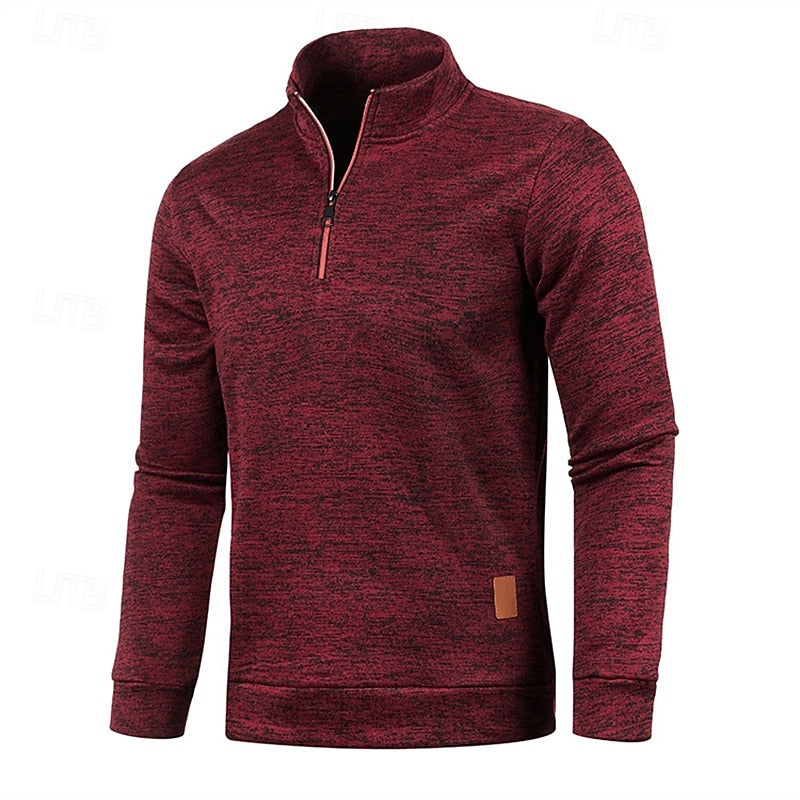 Landon | Textured Quarter Zip Jumper