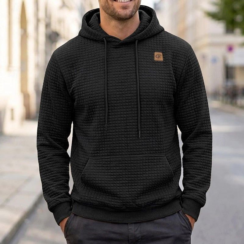 Heath | Soft Textured Hooded Pullover