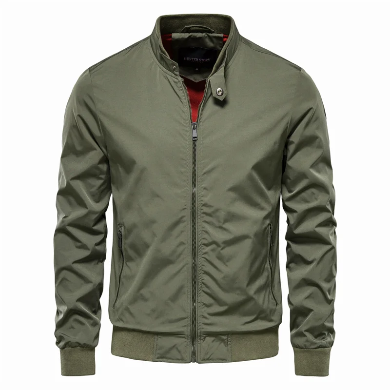Men's lightweight zip up transitional jacket, view 6