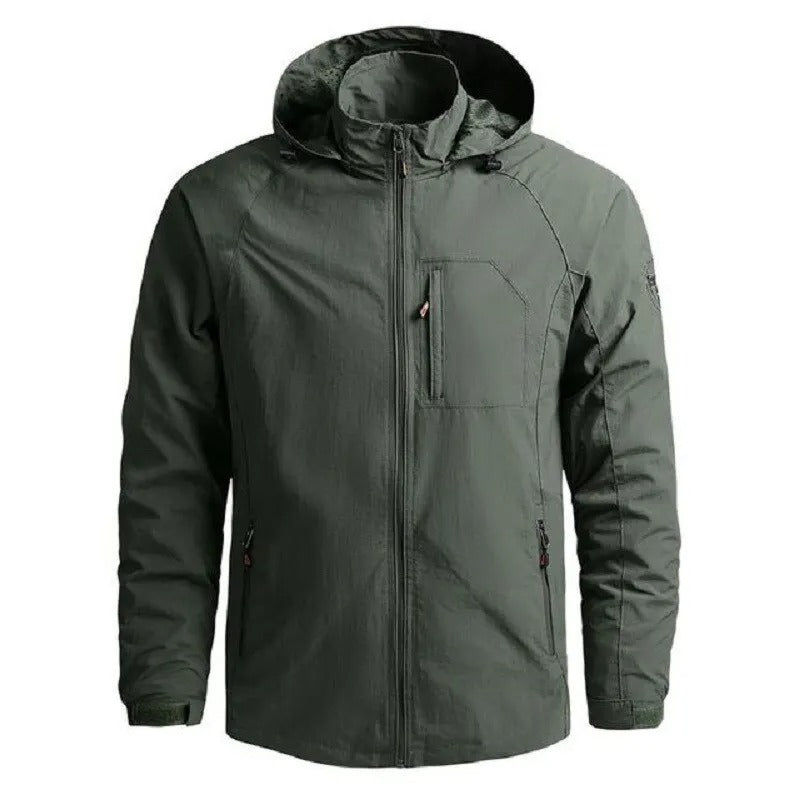 Men's detachable hood outdoor jacket, view 5
